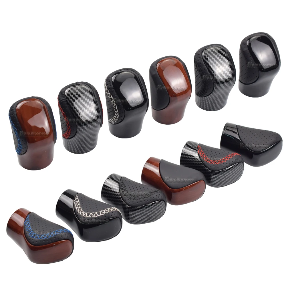 AT Leather Gear Shift Knob For Lexus ES350 GS300 GS350 GX460 NX300 IS250 IS350 RX350 RC300 RC350 POMO Arm Ball Shifter Stick Pen
