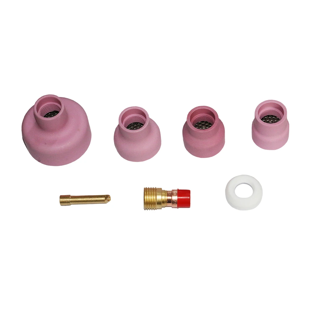 Larger Alumina Nozzle Cup Welding Parts Kit with Plastic Package For WP‑17/18/26 Tig Torch