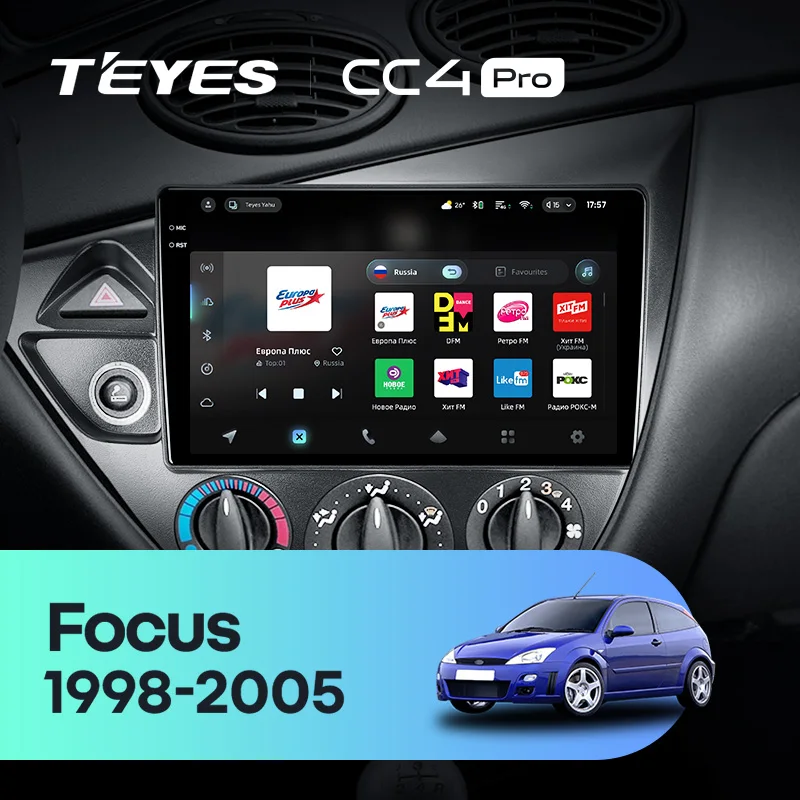 TEYES CC4 PRO For Ford Focus 1 LHD RHD 1998 - 2005 CarPlay Radio Multimedia Stereo Car play Android Auto 2DIN Autoradio