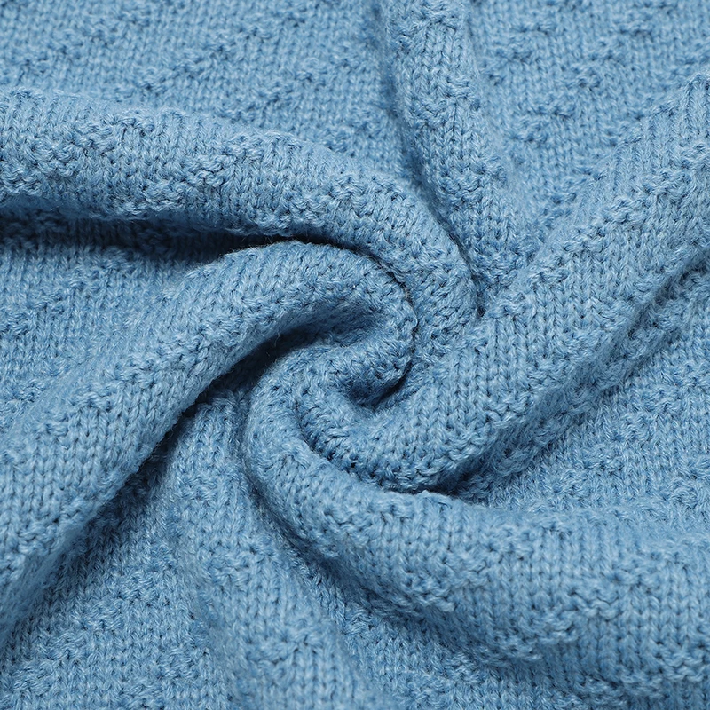 بلون 70 سنتيمتر * 90 سنتيمتر 0-24 أشهر الوليد الطفل قماط يلتف لينة الرضع الأمن البطانيات محبوك الاكريليك الطفل البطانيات