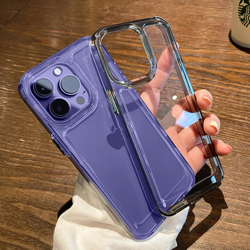 

For Apple 16 transparent phone case 15 Crystal Space iPhone14promax All inclusive SE13 Case 12