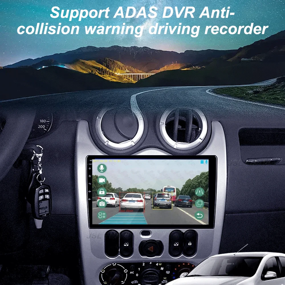 Android 16 Car Radio For Renault Logan 1 Sandero 2009 - 2015 For Dacia Duster 2010 - 2017  Multimedia Video Player Navigation s view 5