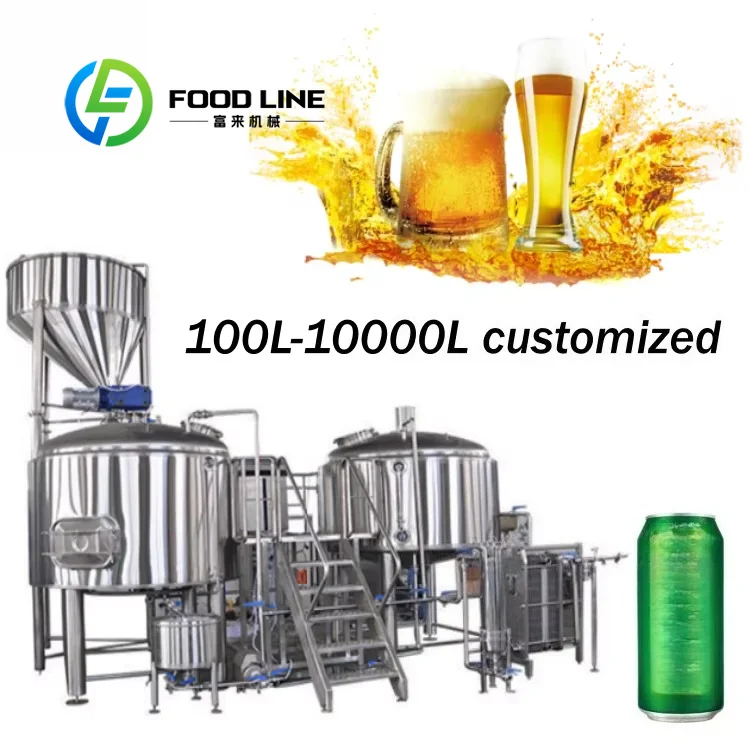 Large Scale 1500l-5000l Brewery Equipment Stainless Steel 1000l Pump Pressure Vessel Conical Fermenter Core Beer 10000l