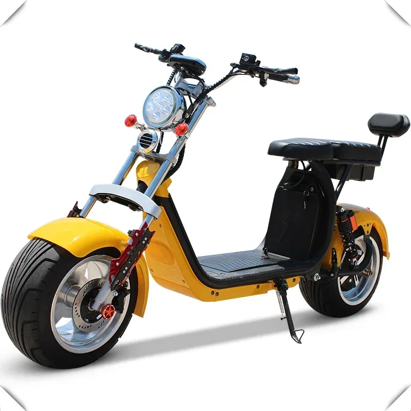 Factory Supply Electric Scooter 1500W brushless Citycoco Adult Electric Motorcycle Scooter 10 inch