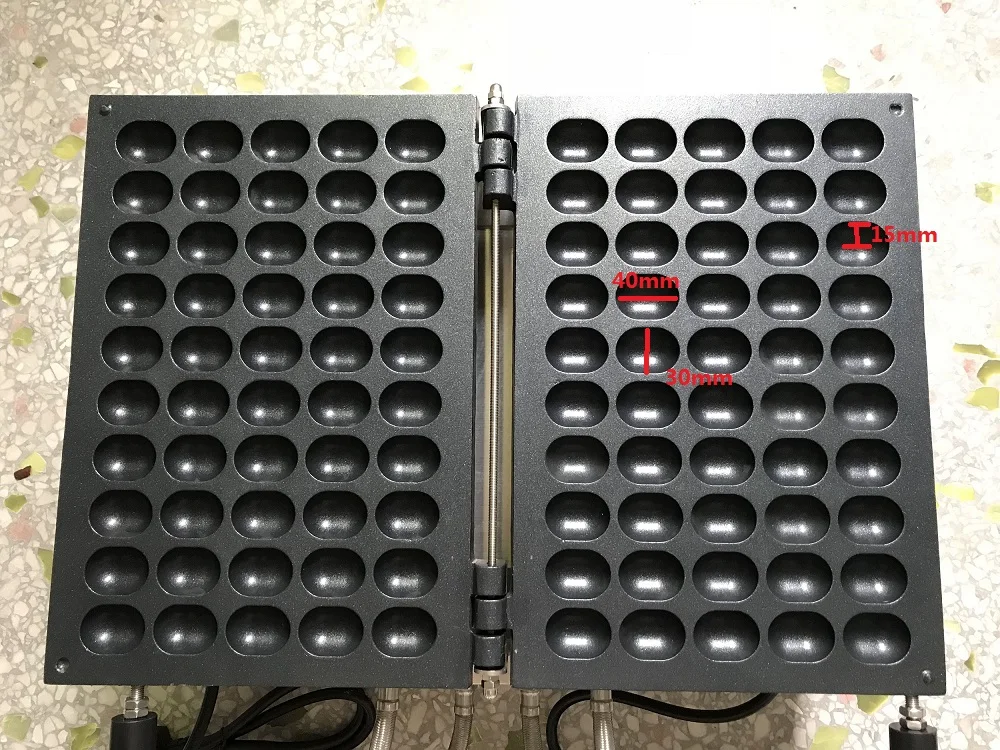 Electric 50 holes Egg Waffle Maker Machine Japanese Baby Castella Sponge Cake Machine Non Stick Bubble Waffle Iron Baker