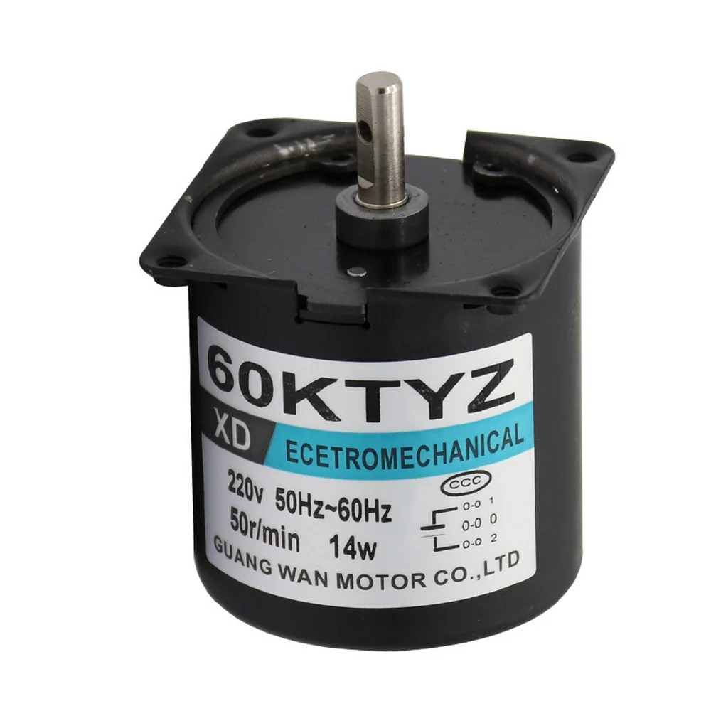 

68KTYZ Permanent Magnet Synchronous Gear Motor AC 220V 2.5RPM/5RPM/10RPM/15RPM/20RPM/30RPM/50RPM/60RPM/80RPM