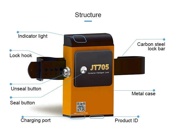 New for GPS GSM SIM Padlock forgps container satellite lock for containers tracking and monitoring