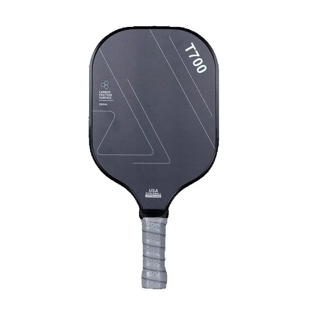 Pickleball Paddle T700 Carbon Fiber Surface 14MM Polymer Honeycomb Core Enhanced Power&Spin&Control Pickle Ball Racket Anti-slip