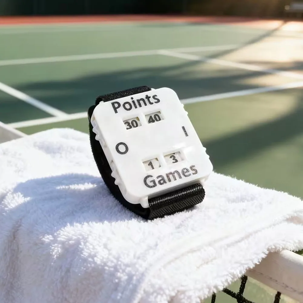 Tennis Padel Wrist Scorekeeper Mechanica Scores Counter Adjustable Elastic Strap Cricket Score-Tracker Wristband For Tennis