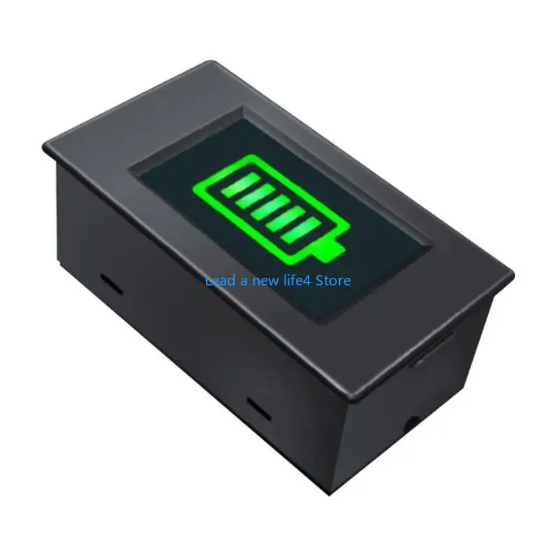 Y55E Indicador capacidade da bateria DC5-50V Ácido chumbo Lithium LIFEPO4 Voltímetro motocicleta