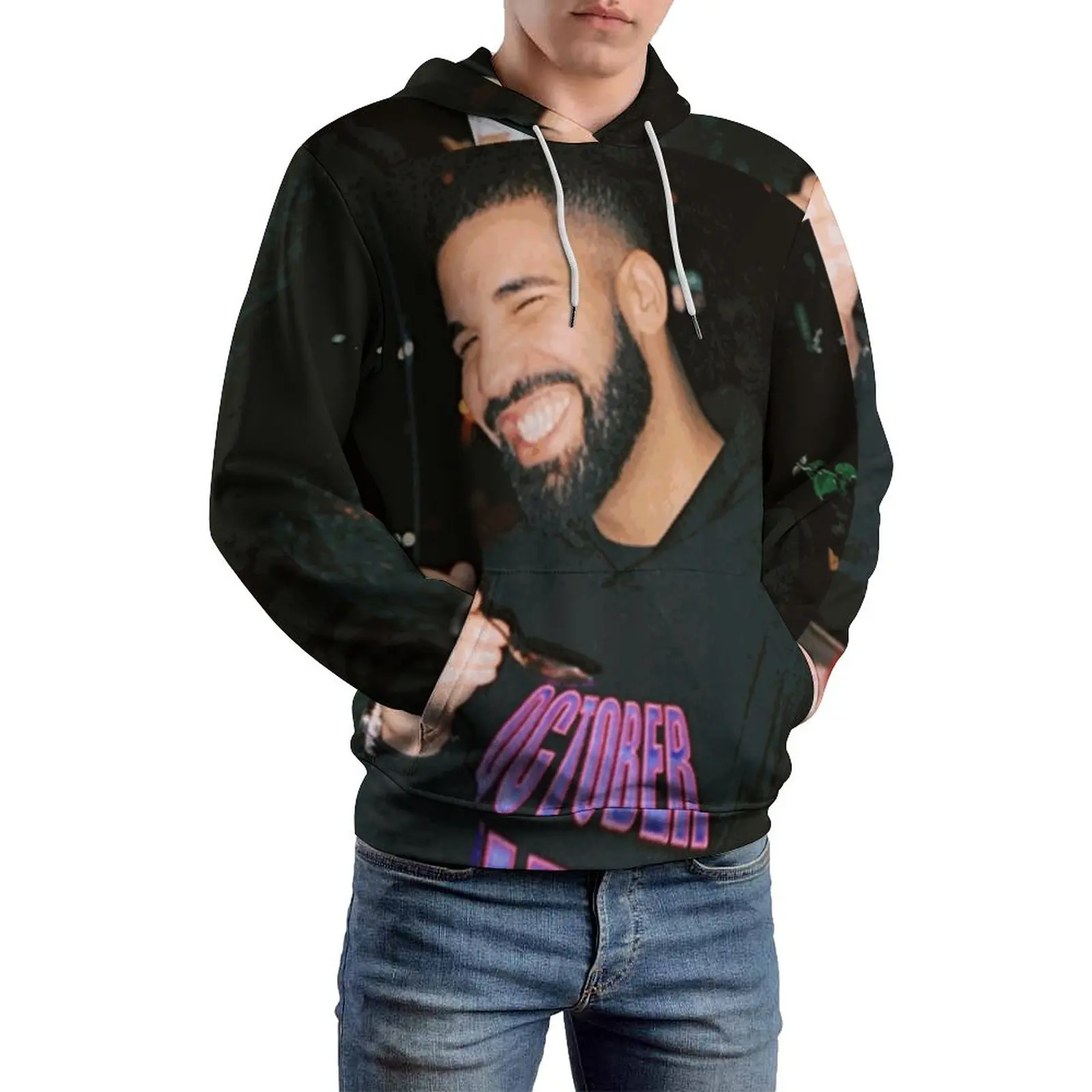 

Drake Being Drake Casual Sicko Loose Hoodies So Gassed Up Forever Love Retro Hoodie Men Long-Sleeve Oversized Casual Design Tops