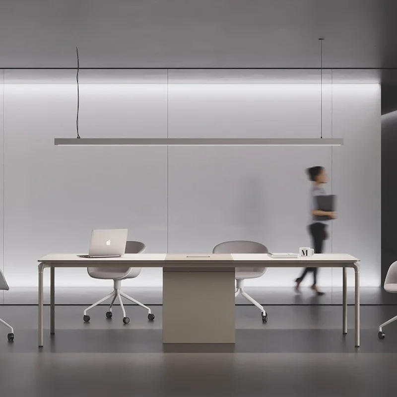 Office conference table simple modern meeting room  chair combination