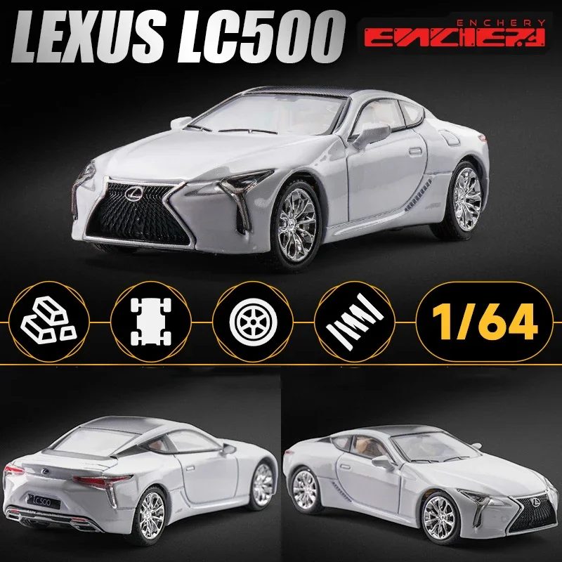 1:64 LEXUS LC500 LS500h coche de aleación fundido a presión y vehículos de juguete modelo de coche modelo a escala en miniatura coche para niños