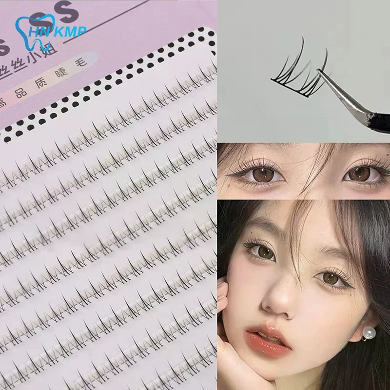 Le ciglia inferiori autoadesive non necessarie colla, possono essere riutilizzate sotto le ciglia per il trucco Ciglia comiche personali fai-da-te