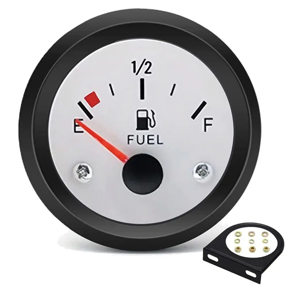 

For 240-33 Fuel Floats 2-inch Fuel Gauge Auto Fuel Gauge White-cased ABS Metal Construction Zero-error Level Display