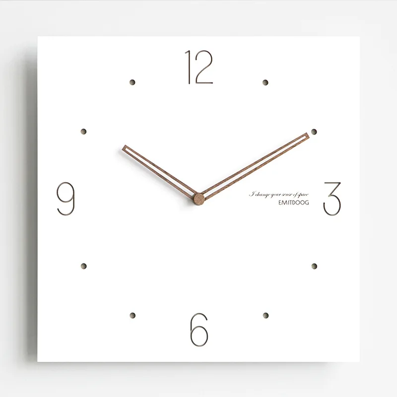 Square electrical meter box wall clock, living room clock, modern and elegant fashion home decoration wall clock