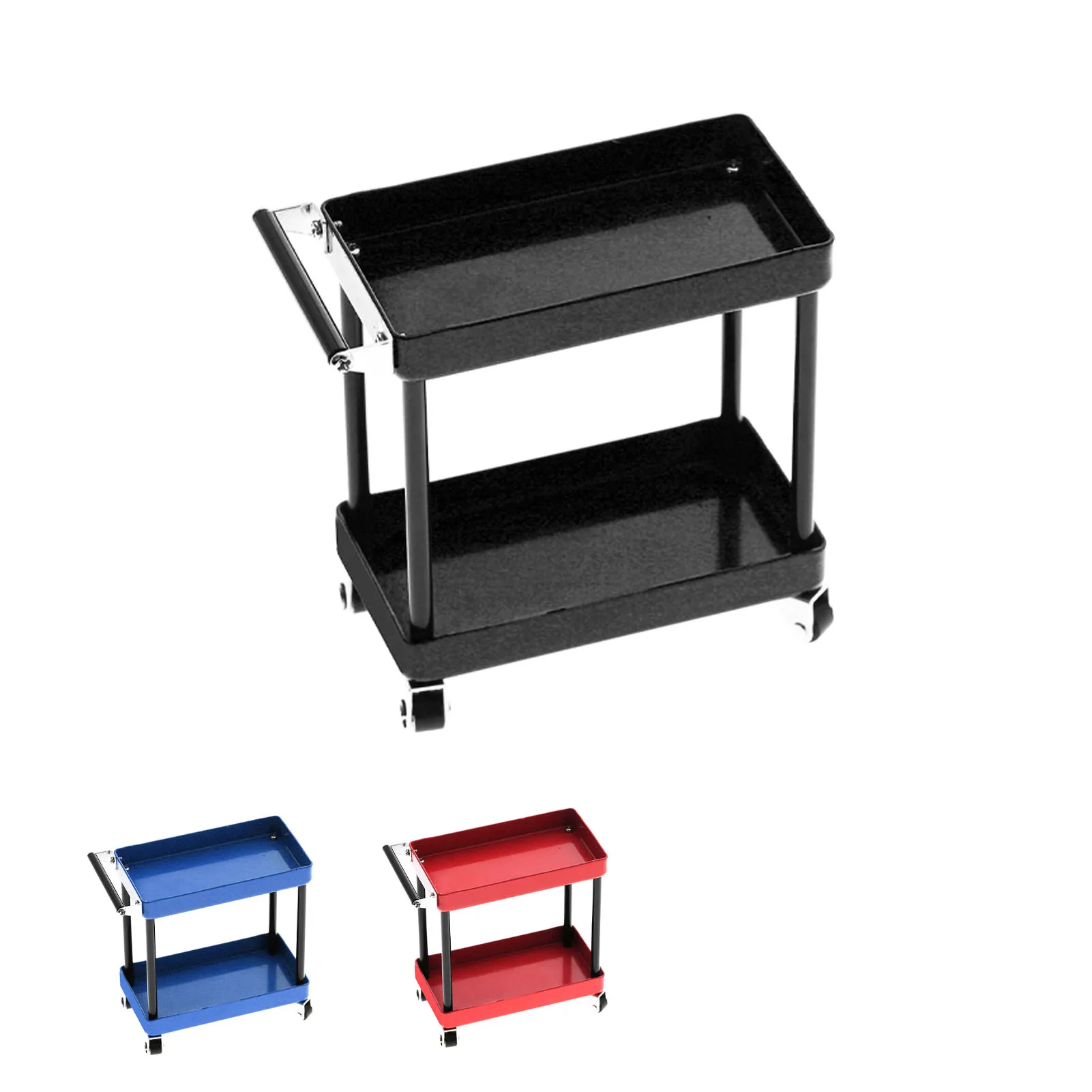 Carro de herramientas RC, estante de almacenamiento de herramientas RC, carrito de servicio RC, estante para accesorios de coche modelo RC 1/8 1/10 1/12 1/16, coche RC a escala