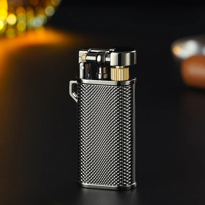 Retro Classic Grinding Wheel Gas Lighter Portable High-End Metal Body Personalized Creative Men's Gift Lighting Tool image 3