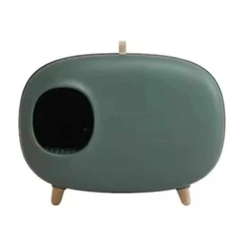 Enclosed Cat Litter Box Kitty Toilet Odor Control Pet Potty for Indoor Cats Anti-Scatting Tray High Sided Privacy House