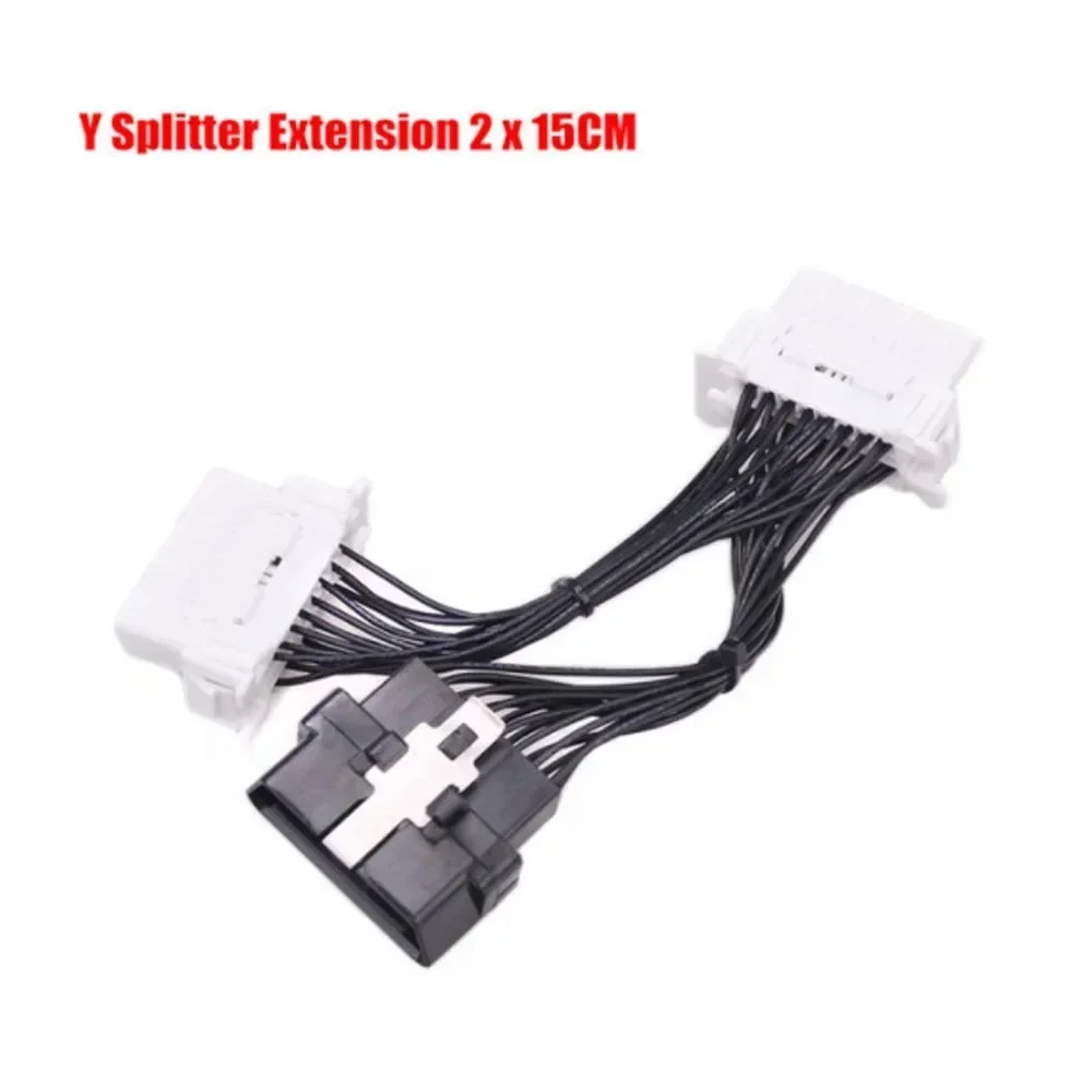 Obdii obd 16pin أنثى تمديد افتتاح كابل سيارة التشخيص واجهة موصل obd ii أنثى محول obd2 كابل الذكور