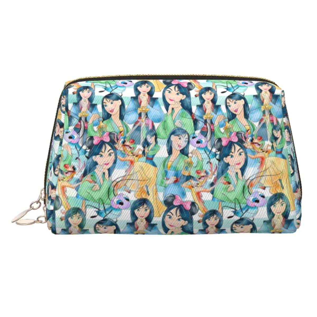 

Custom Mulan Movie Cartoons Cosmetic Bag Women Cute Big Capacity Makeup Case Beauty Storage Toiletry Bags