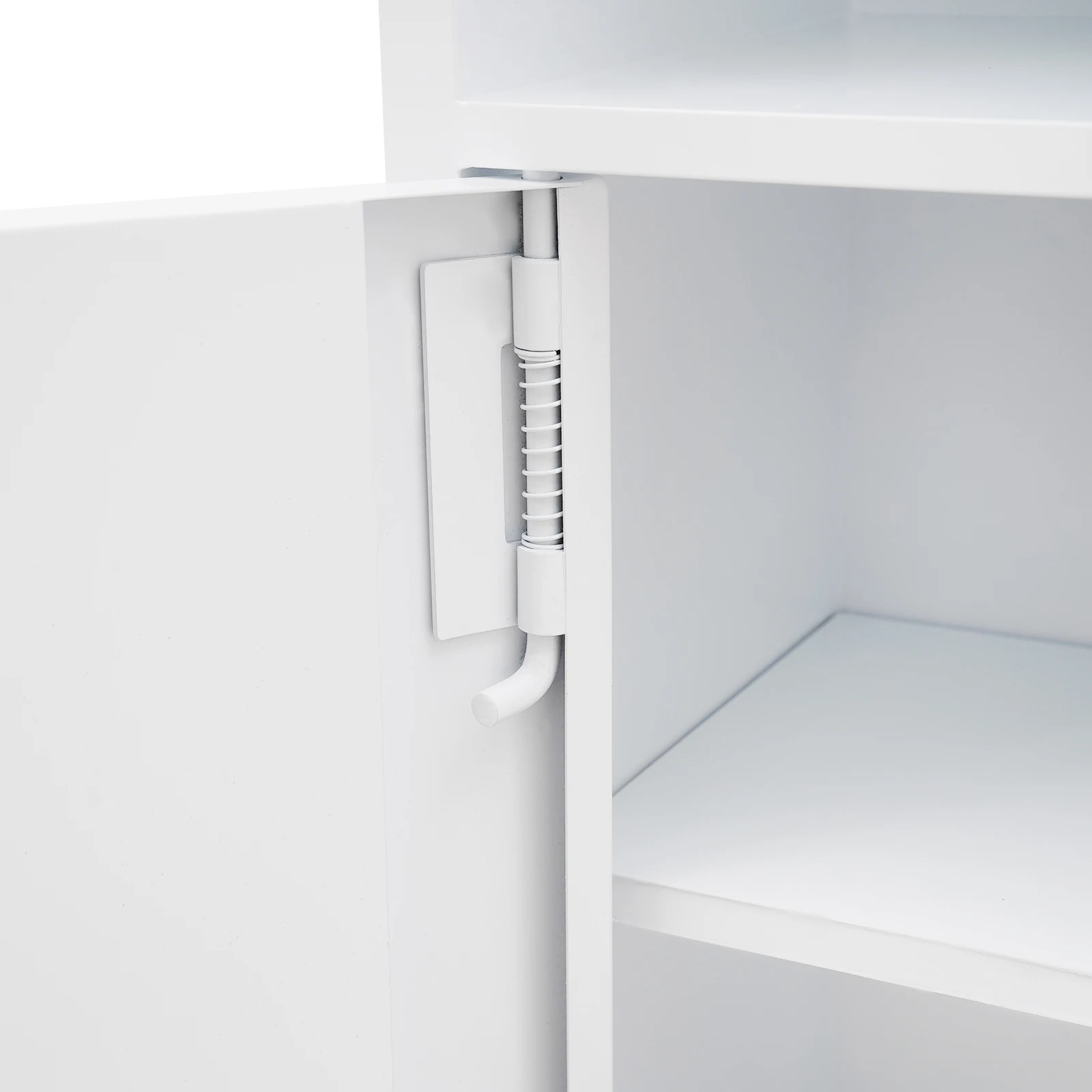 Doppelschichtiger Badezimmerschrank, Badezimmer-Nischen-Shampoo-Taschentuch-Aufbewahrungsregal, 63 x 15 x 15 cm, mit Toilettenpapierhalter – Detail 6
