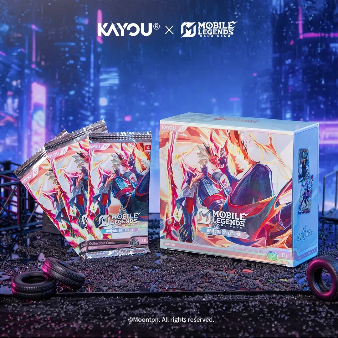 Genuine 120PCS KAYOU MLBB ORIGIN‑OF‑LEGEND‑SEA Game Trading Card Character Collectible Cards Card Hobby Exquisite Surprise Gift