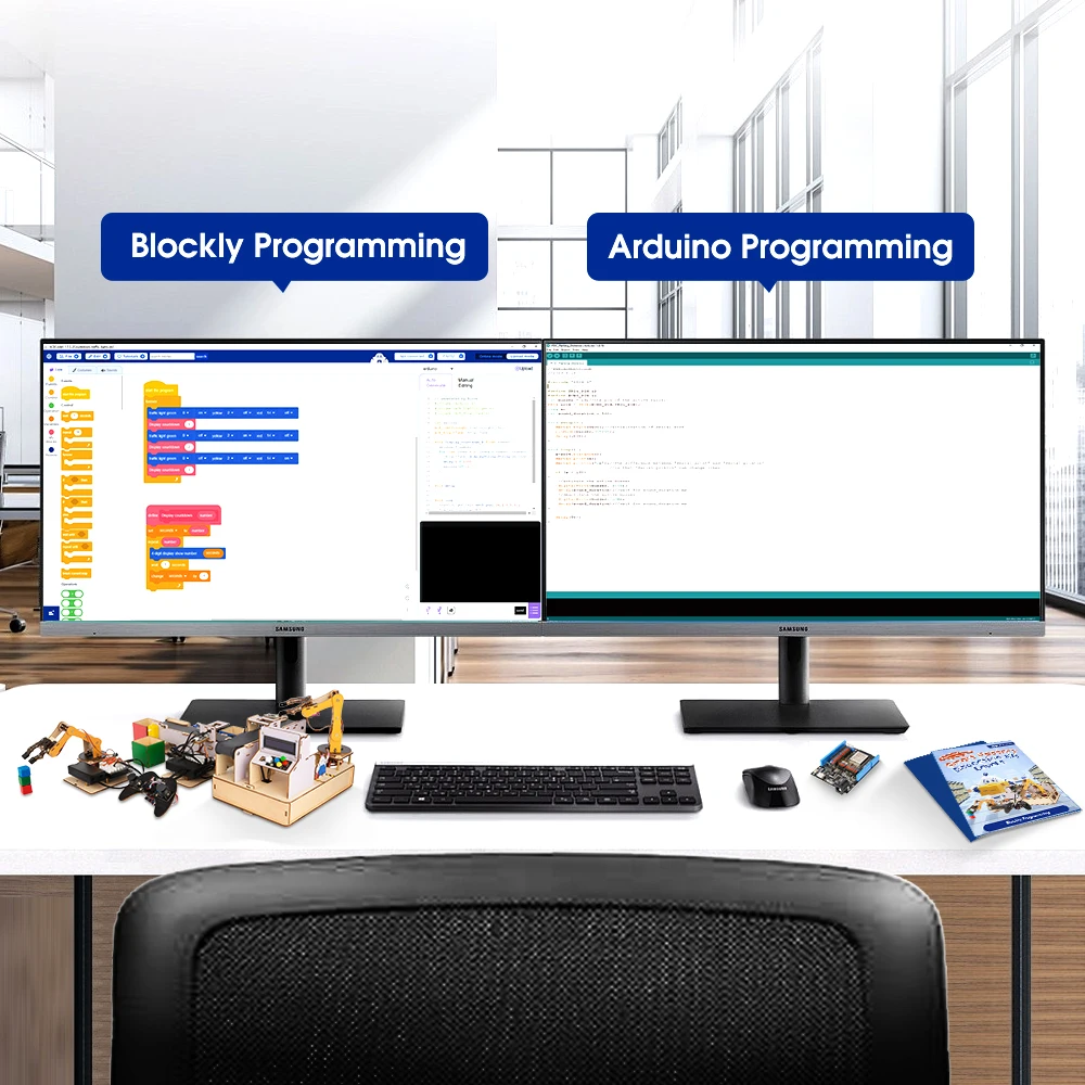 ACEBOTT ESP32 STEM Smart Factory Education Kit School Smart Home Kit Educatieve oplossingsserie voor Arduino