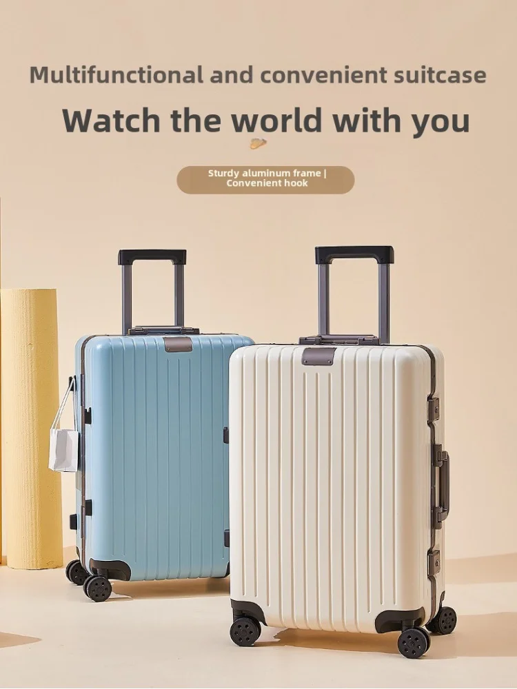 Good-looking Password Suitcase Large Capacity Trolley Case High Quality Multi-Functional Aluminum Frame Luggage travel case