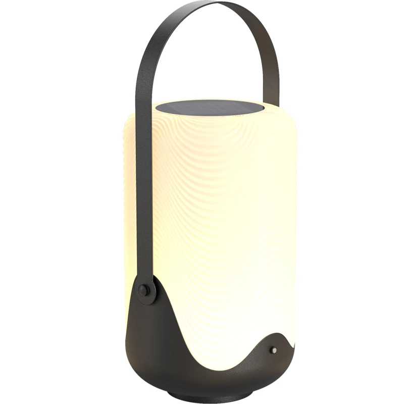 Waterproof rechargeable garden light outdoor waterproof desk lamp solar lantern cornice lawn column