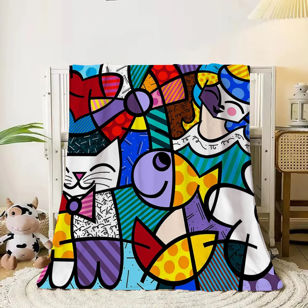 Throw Blanket for Sofa Luxury Blankets King Size Britto Interior for Home Fleece Blanket Large Fluffy Soft Blankets and Throws