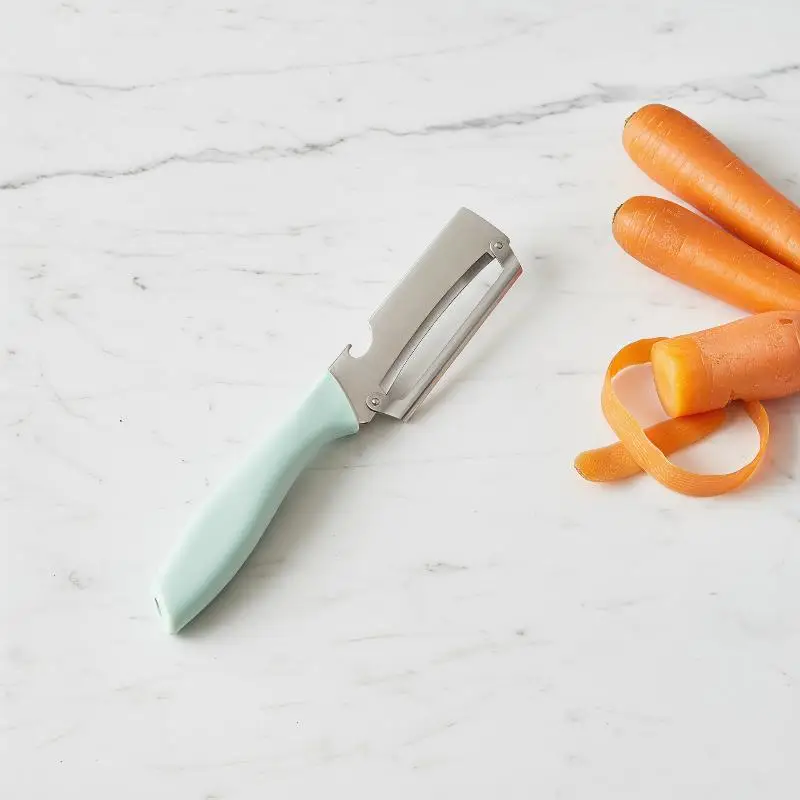 Stainless Steel Vegetable Peeler Multi Functional 2 in 1 Ultra Sharp for Kitchen Quick Carrot Potato Fruits Food Preparation