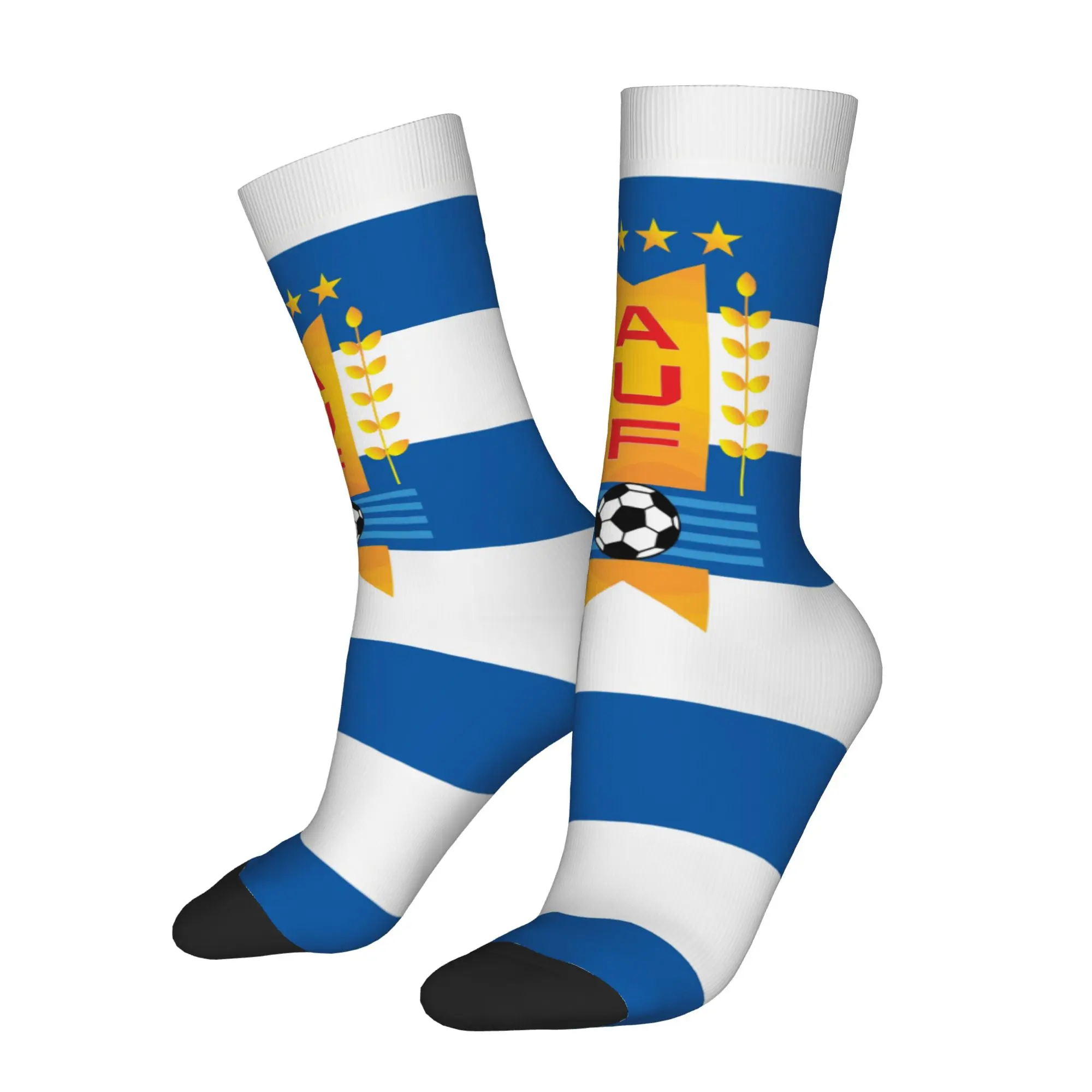 Hip Hop Retro Uruguay Crazy Men's compression Socks Unisex  Harajuku Pattern Printed Funny Sock Match Day Essentials