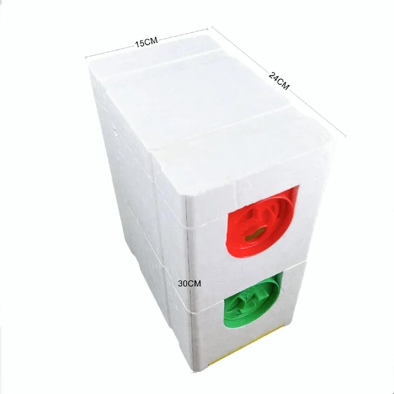 Queen Bees Rearing Box Double Layer Beekeeping 10 Frames Foam Hives Box, Bees Mating Box DIY Beekeeping Hives for Reserve Tools - Image 2