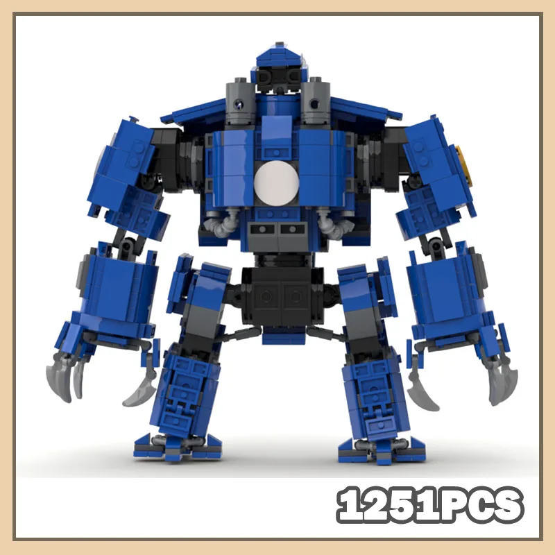 

MOC-196727 MOC Building Blocks BRUTALIS DREADNOUGHT 40K Assembly Game Compatible Bricks Vehicle Toy Gift 1251PCS Black Blue