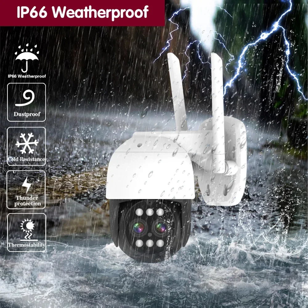 

16CH 4K Wifi PTZ Security Camera System 2 Way Audio Wireless NVR Kit 10X Zoom Auto Tracking CCTV Vision Surveillance System Kit