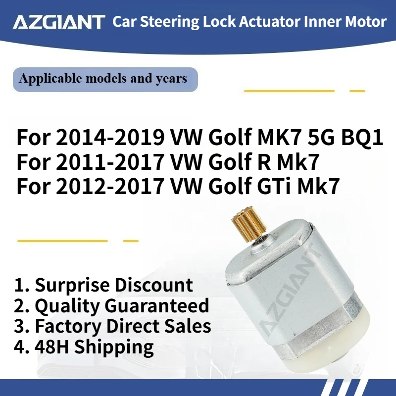 

For 2014-2019 VW Golf MK7 5G BQ1/R Mk7 2011-2017 AZGIANT Car Steering Lock Actuator Inner Motor DC 12V Brand new parts OEM