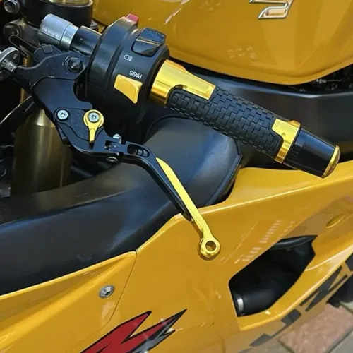 Imagen 2 del producto Empuñadura antideslizante de 7/8 pulgadas para manillar de motocicleta, tapones de extremo para YAMAHA R15V3 R15 V3 2017 2018 2019 2020 2021 2022