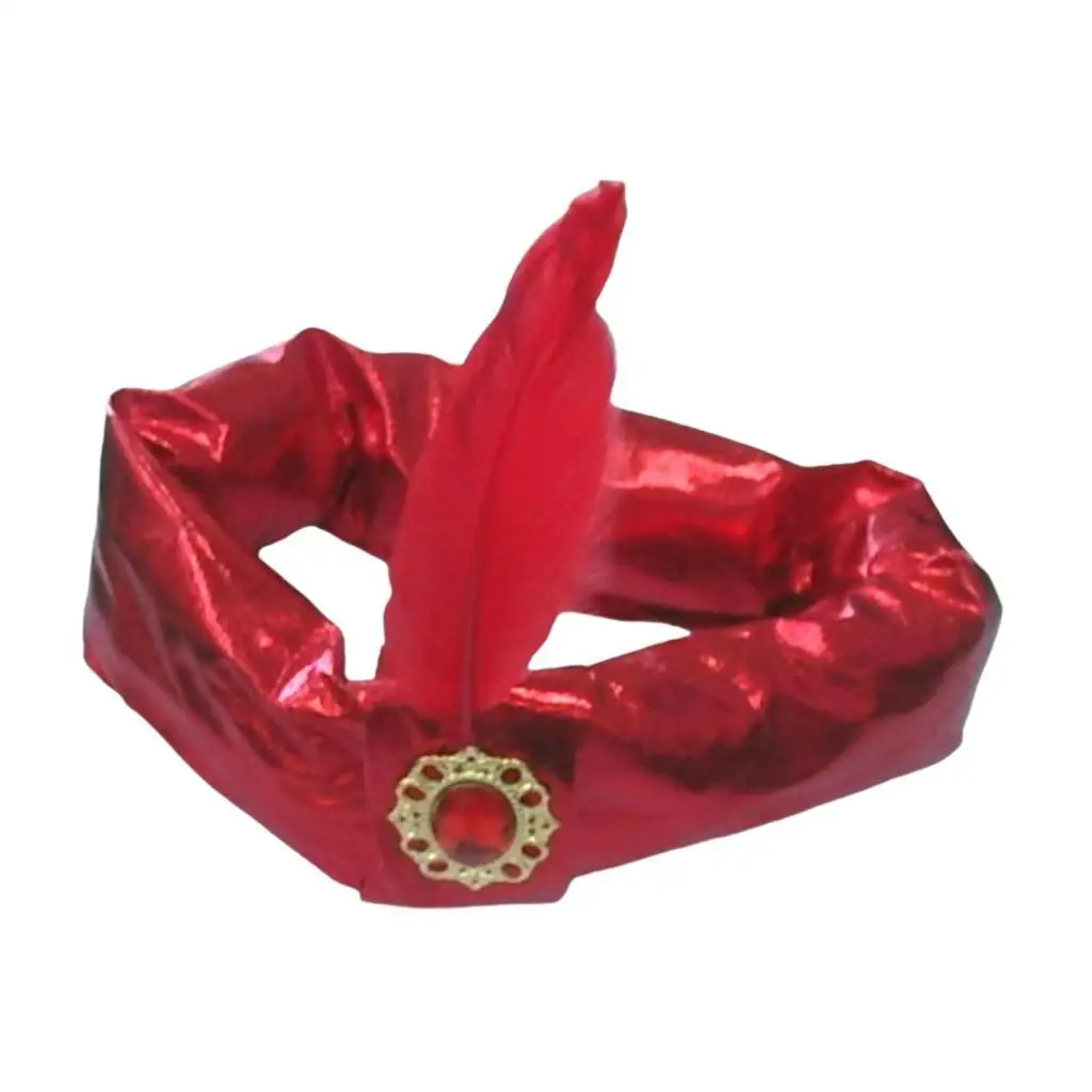 Sombreros de turbante indio Sultan, sombreros suaves para hombres, sombreros de reyes de Halloween para disfraces de graduación