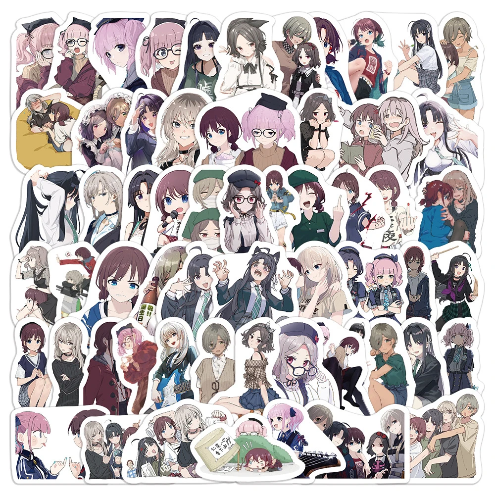 

10/30/60pcs Nina Iseri Girls Band Cay Stickers Momoka Kawaragi Anime Sticker Laptop Notebook Phone Luggage Girls Cartoon Decals