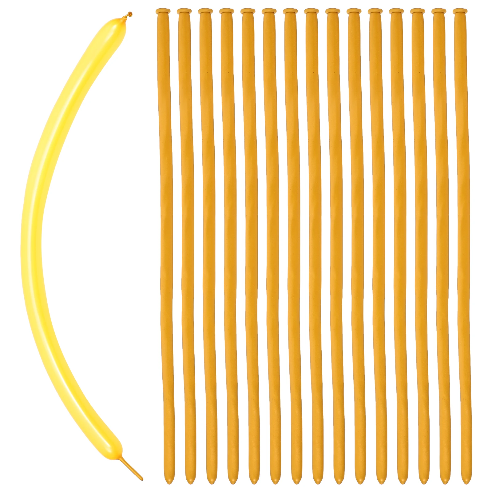 

100pcs Balloons 1 8g Gold Long Strip Modelling for Birthday Wedding Festive DIY Shape Balloons