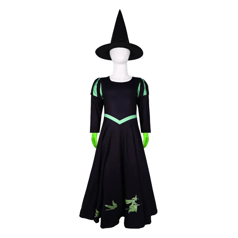 Wicked Halloween cosplay costume party stage performance costume magic witch@0Z*