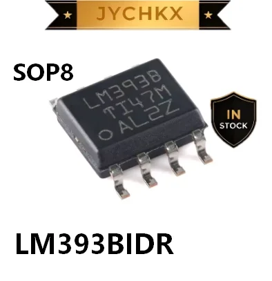 10PCS LM393BIDR SOP8 Dual Voltage Comparator IC Chip LM393B SMD SOP-8 Electronic Components BOM List Matching