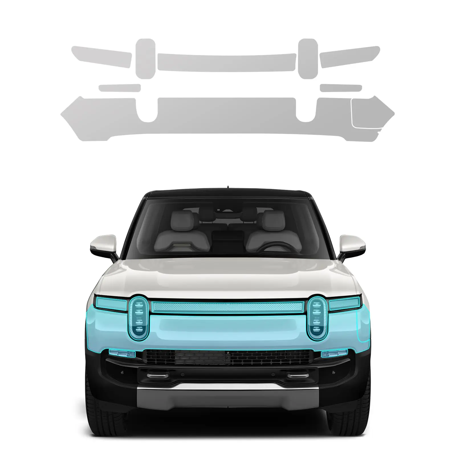 

For Rivian R1S 2021-2025 TPU Body Bumper Door Pre-cut Sticker Paint Protection Film PPF Kit Scratch-resistant And Transparent