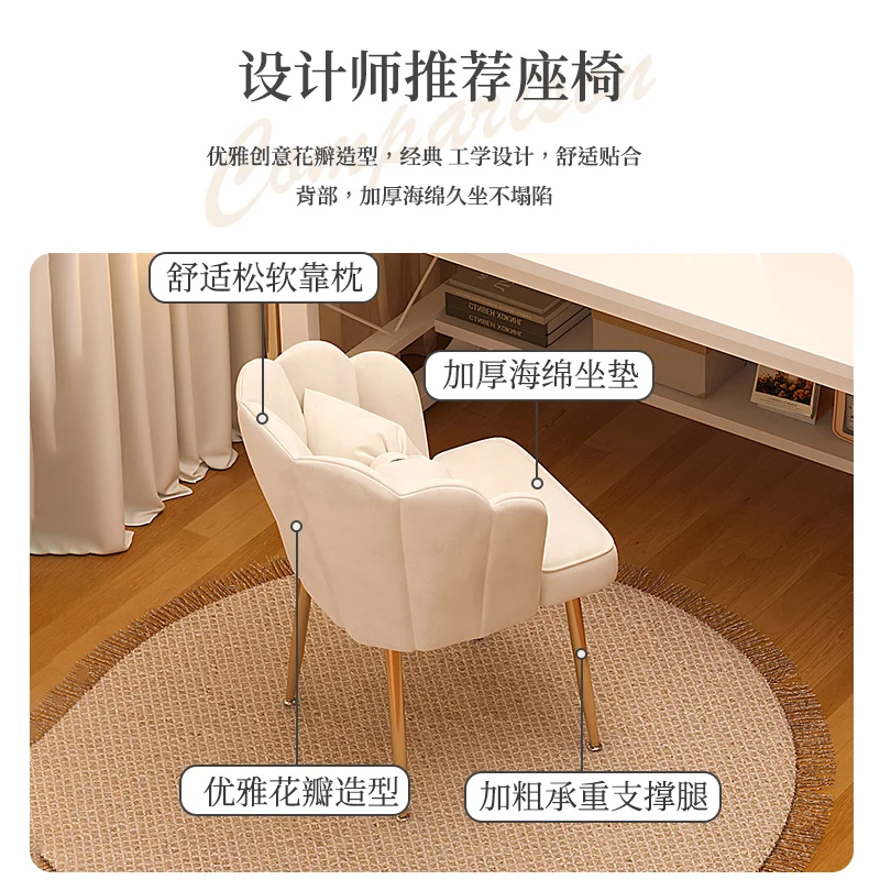 Dressing table simple modern small computer desk simple desk bookshelf integrated makeup table