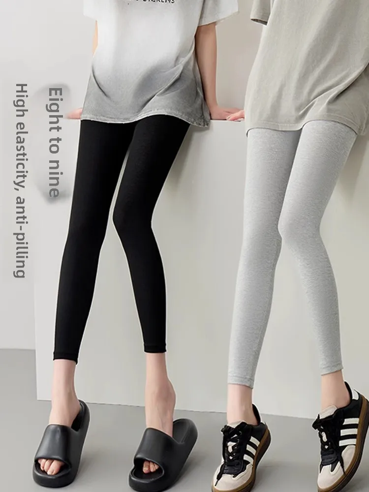 

Ay Брюки для йоги из модала, женские тонкие летние брюки базового слоя, эластичные повседневные утягивающие брюки небольшого размера с девятью точками