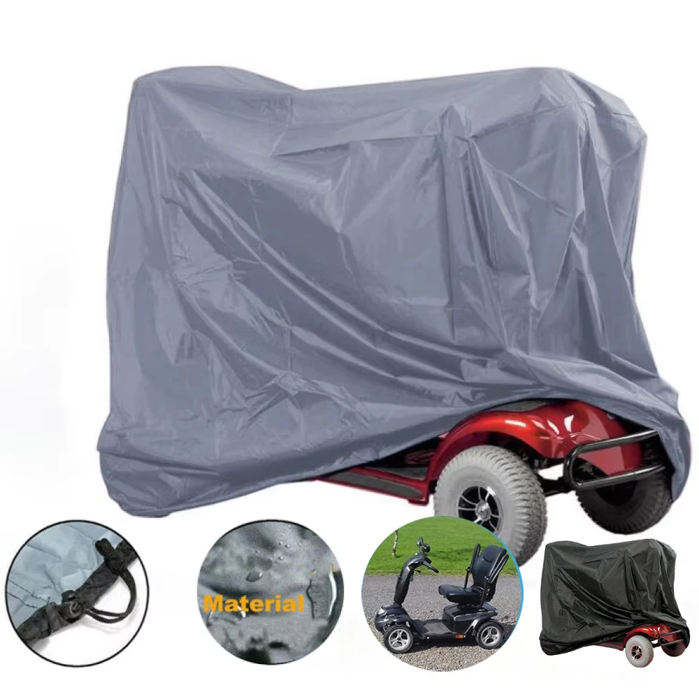 

1* Scooter Storage Cover 210D Oxford Gray Black Cover Rain Durable Waterproof Cover 170x61x117cm/120x60x90cm/190x61x117cm