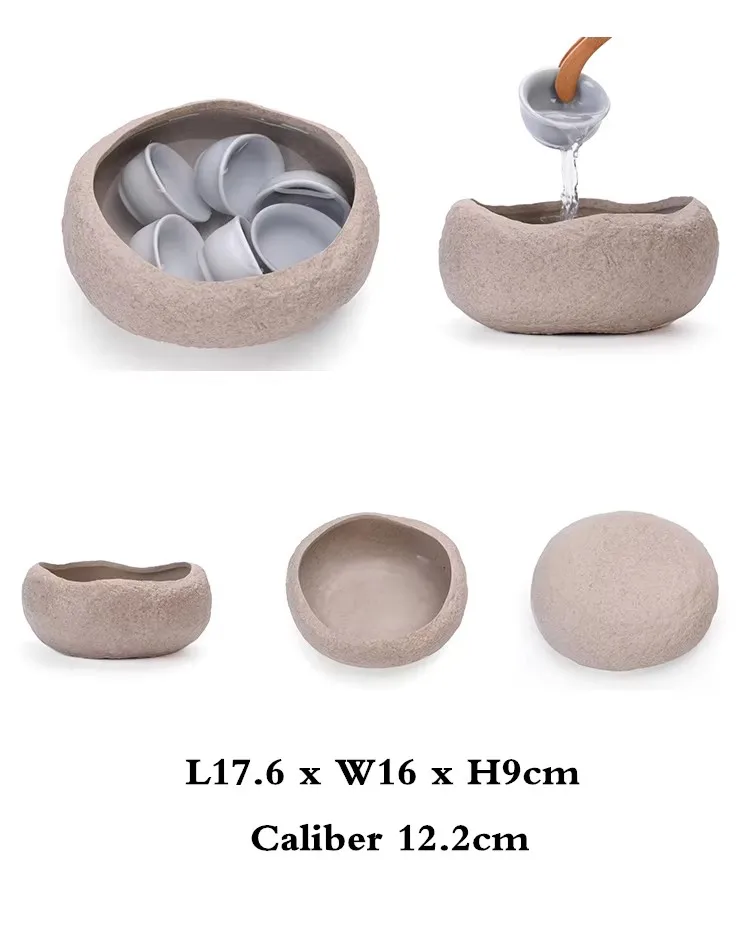 Keramische Rock Modder Imitatie Steen Thee Wassen Pen Wassen Thee Kopjes, Huishoudelijke Theeservies Accessoires, Extra Grote Wastafel