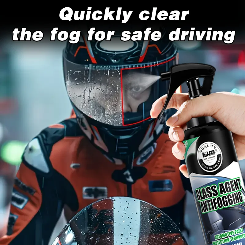 KJM 100ML Anti-fog Hydrophobic Coating Spray for Car Windshield Motorcycle Helmet Visor Glass Anti-steam Clear Vision Agent