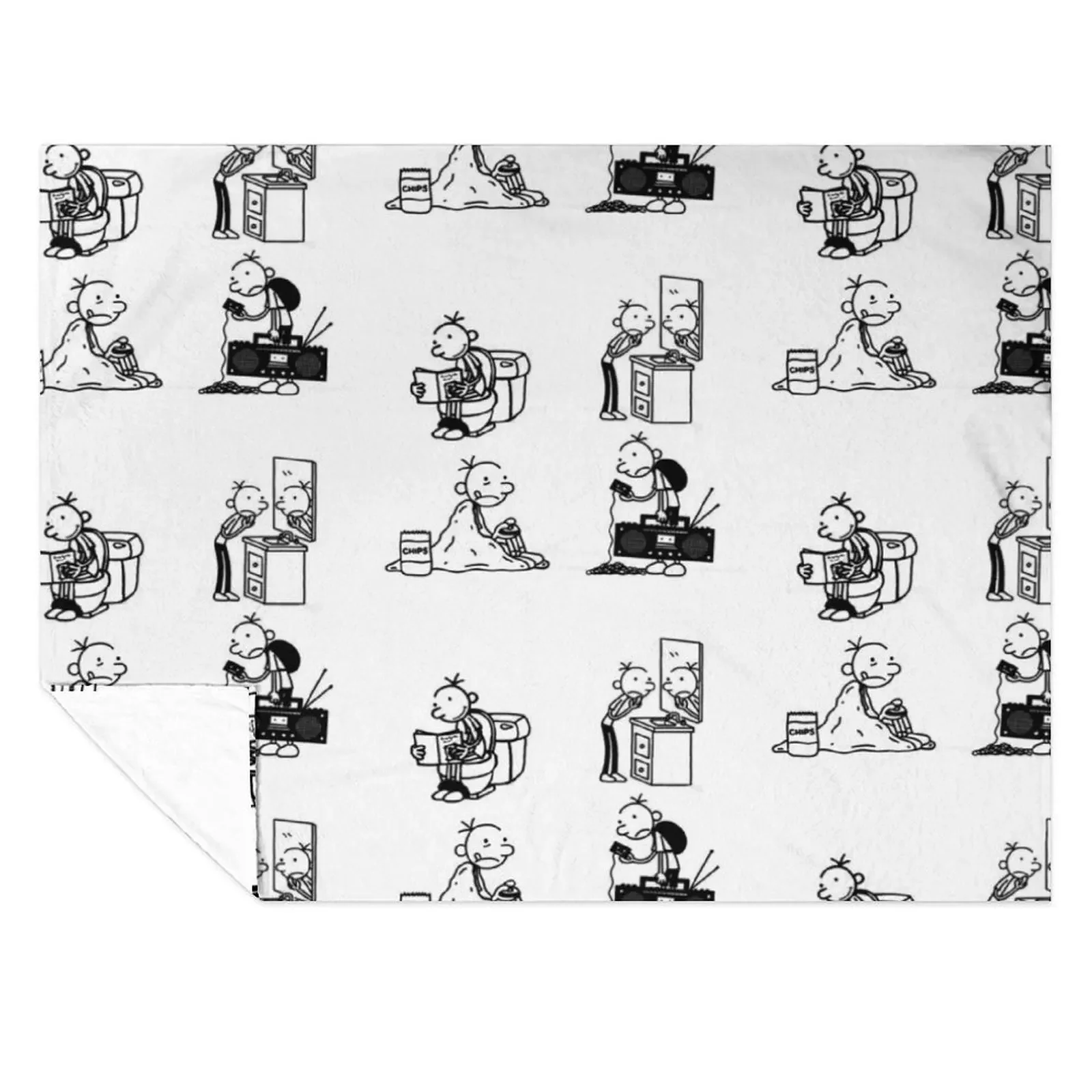 

Wimpy Kid 4 states of Greg Heffley Throw Blanket Thermal Decoratives Thin Soft Blankets